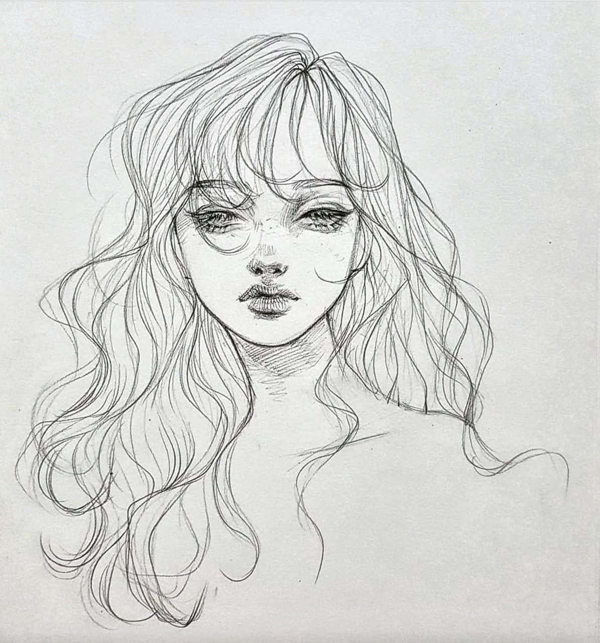 Intricate Hand-Drawn Aesthetic Sketch — 1195x1280 wallpaper