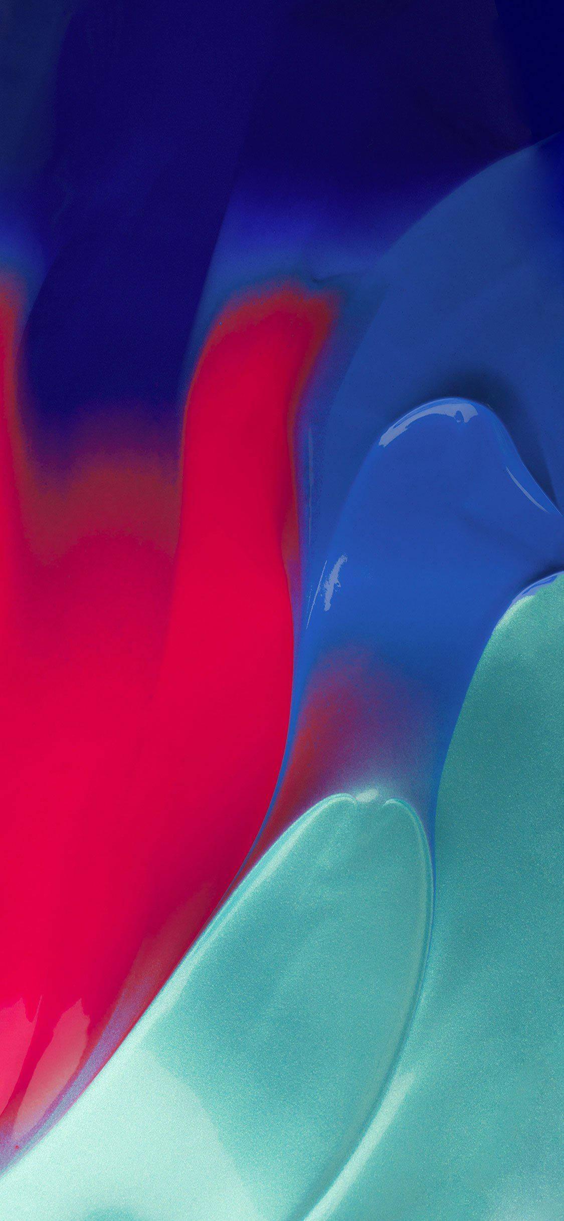 Iphone 13 Abstract Red Paint — 1125x2436 wallpaper