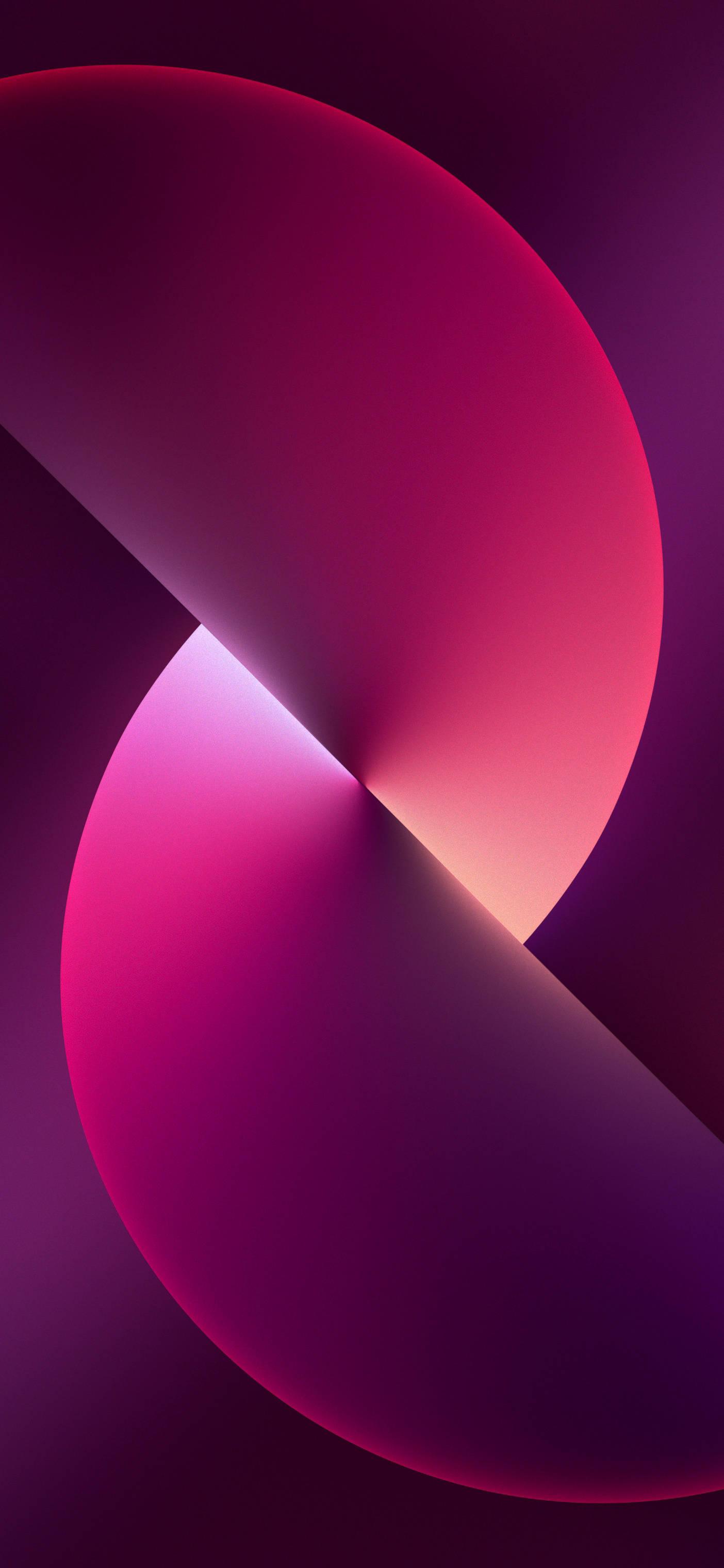 Iphone 13 Dark Pink Circle — 1404x3040 wallpaper