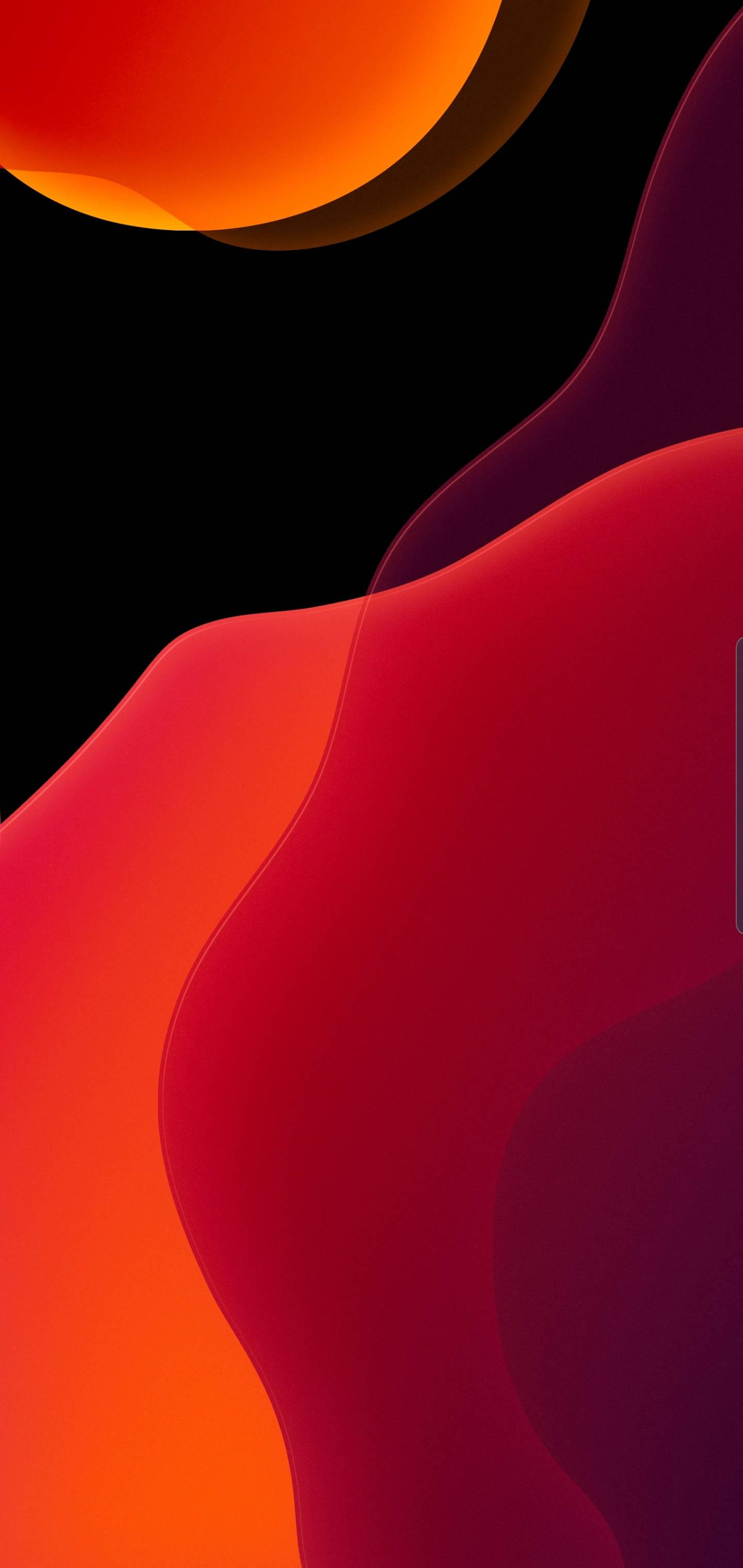 Iphone 13 IOS Red Orange Abstract — 1440x3040 wallpaper