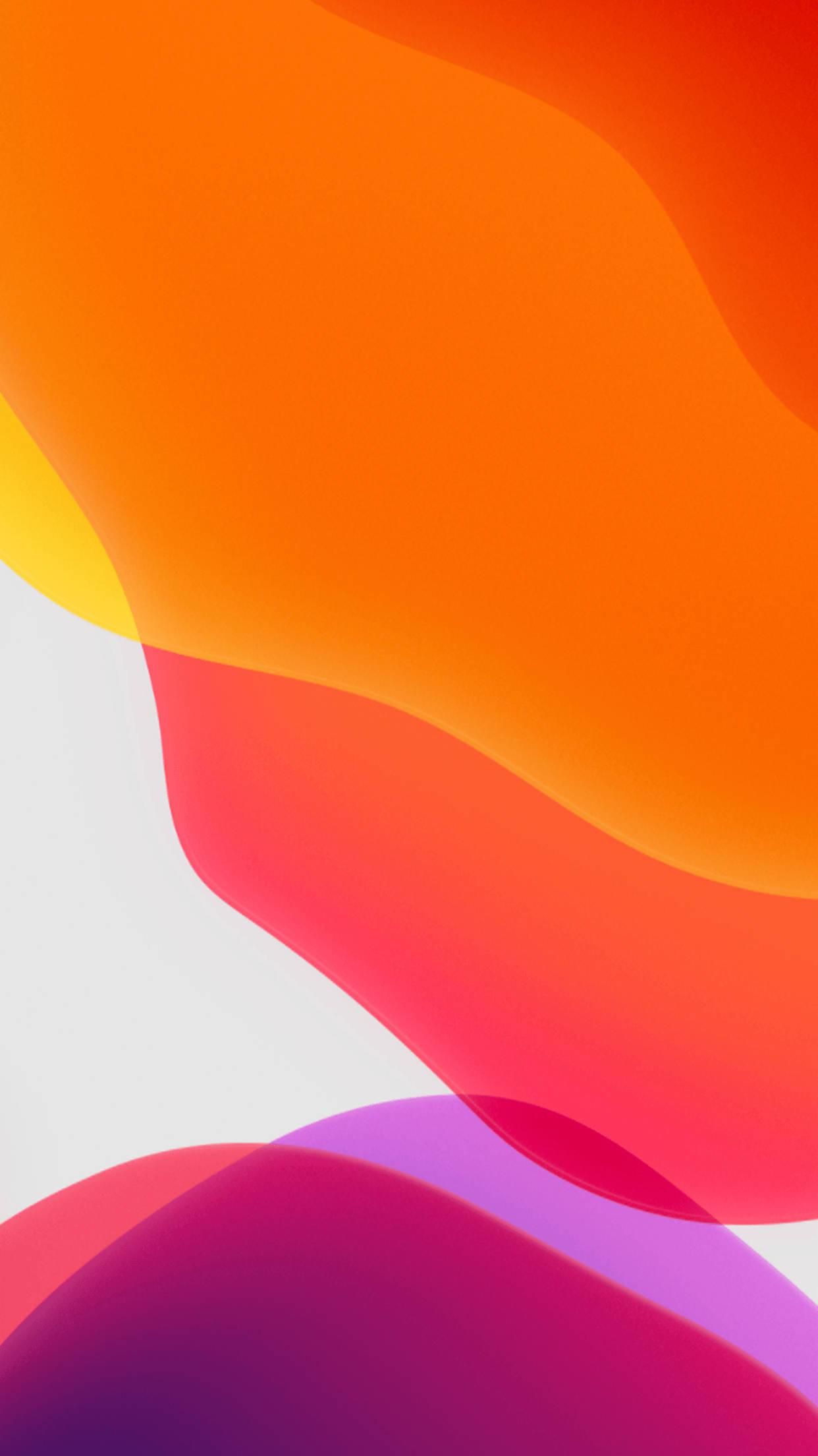 Iphone 13 IOS Yellow Orange — 1242x2208 wallpaper