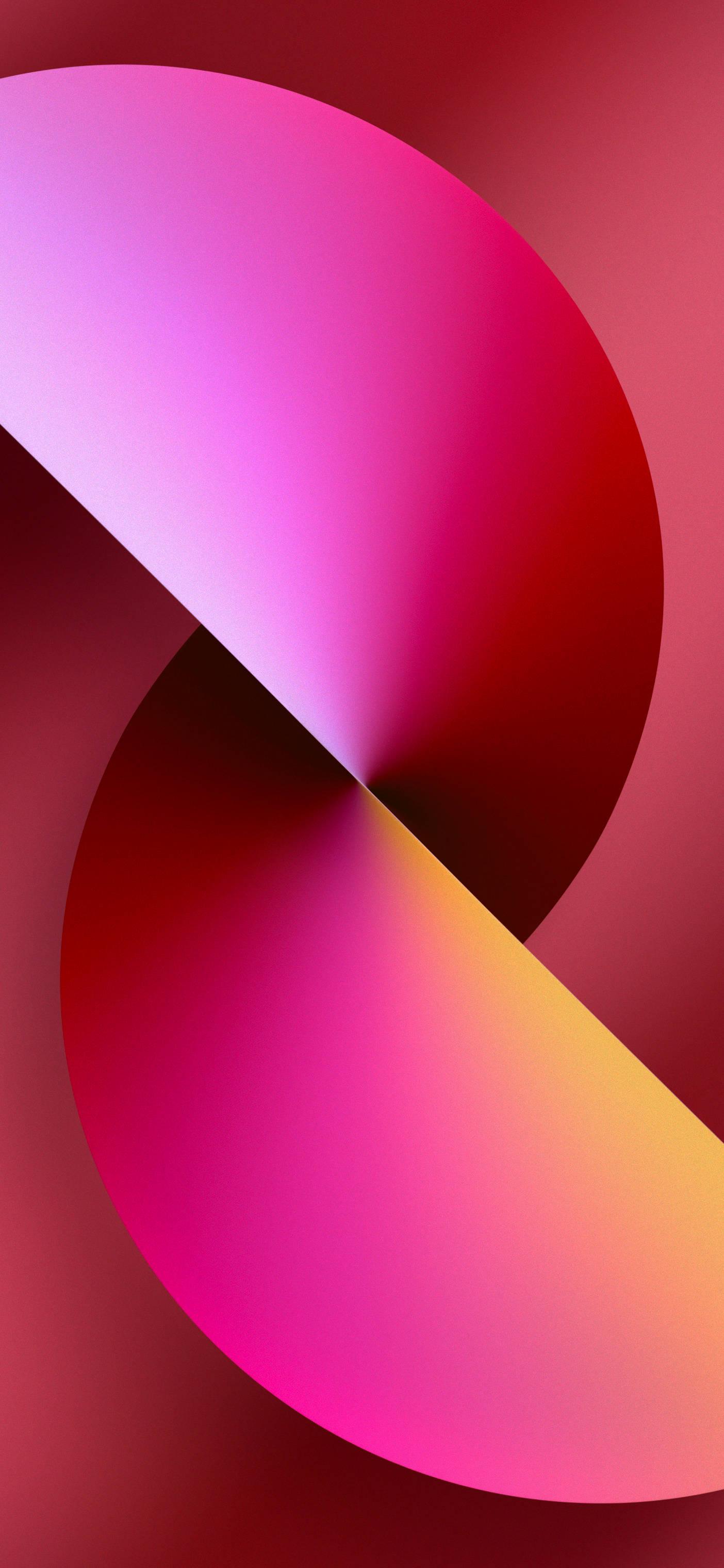 Iphone 13 Light Red Circle — 1404x3040 wallpaper