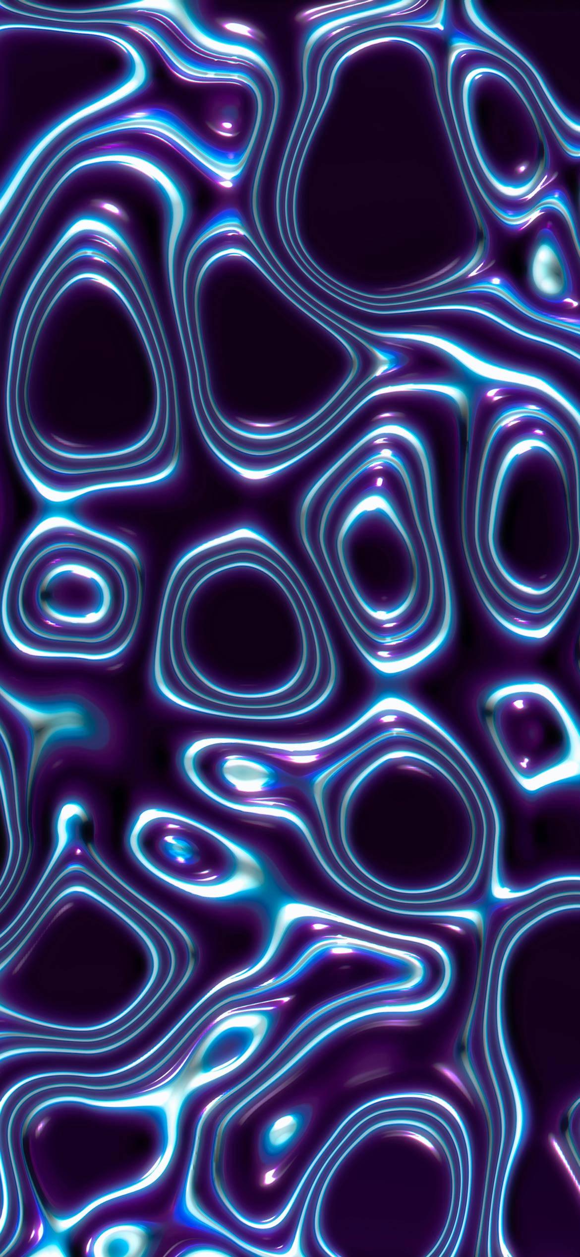 iPhone 14 Pro 3D Microscopic Blue