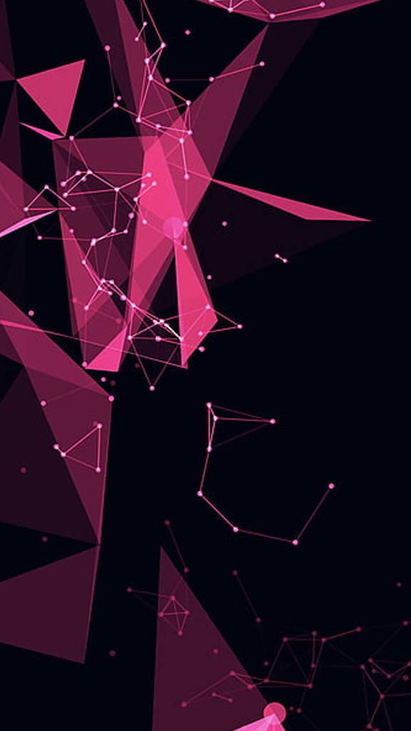 iPhone 14 Pro Dark Pink Triangles