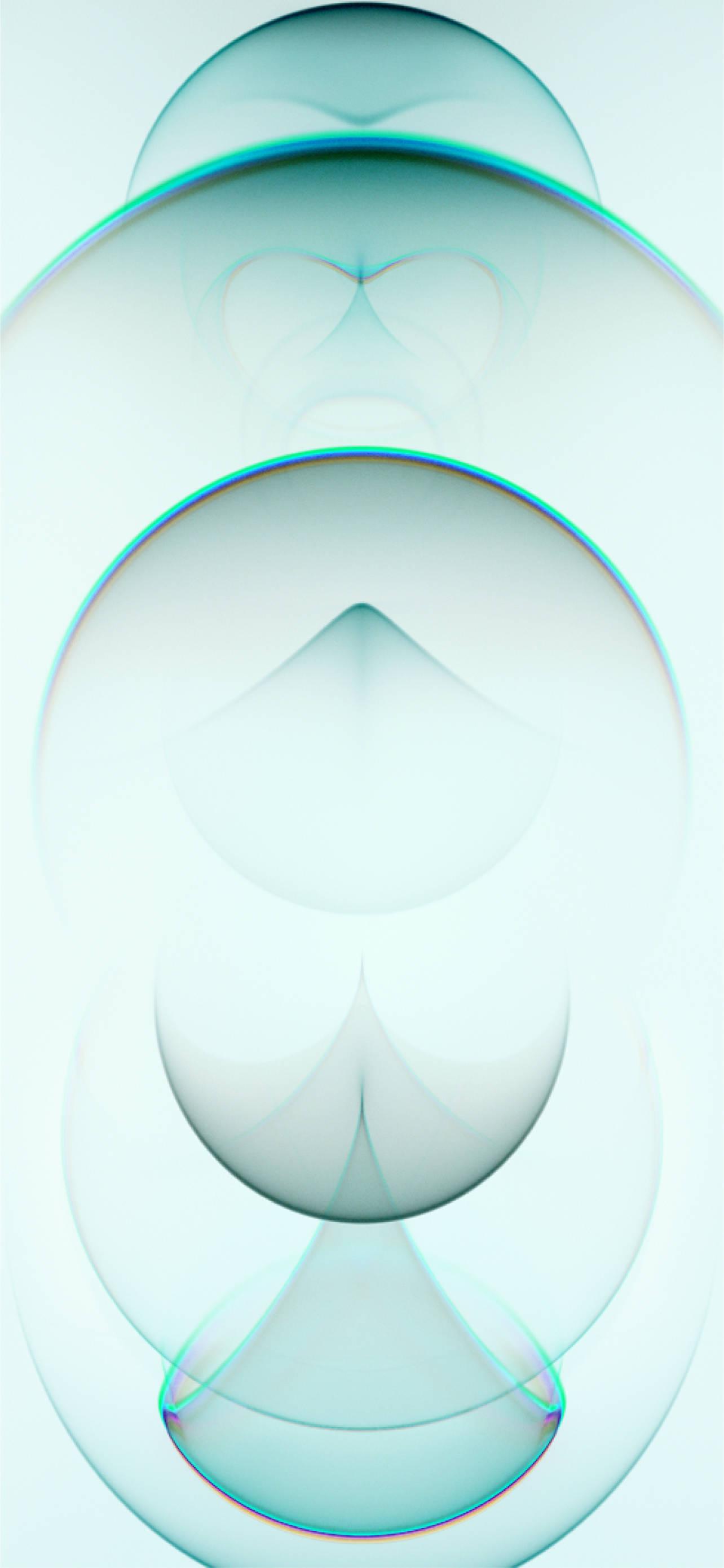 iPhone 14 Pro light Green Bubbles