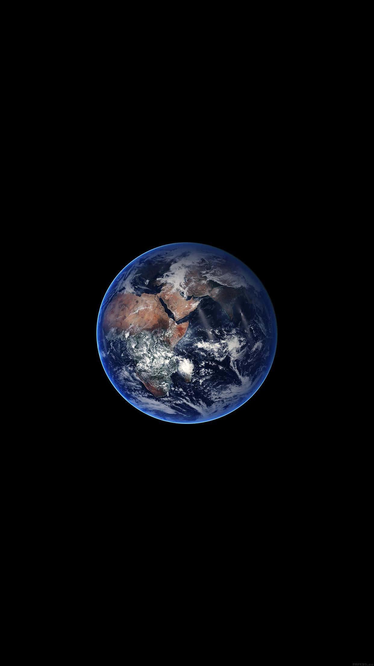 IPhone Earth Planet In The Outer Space — 1242x2208 wallpaper