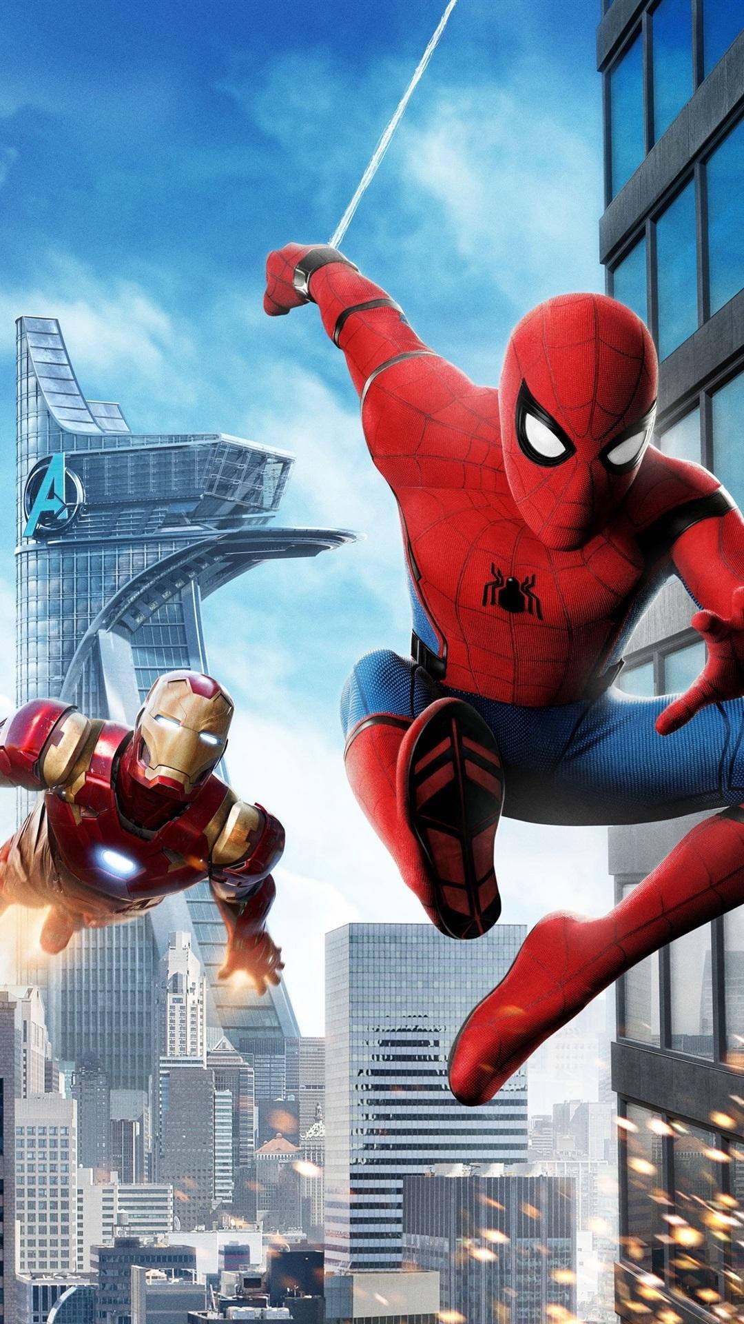 Iron Man And Spider Man Iphone — 1080x1920 wallpaper