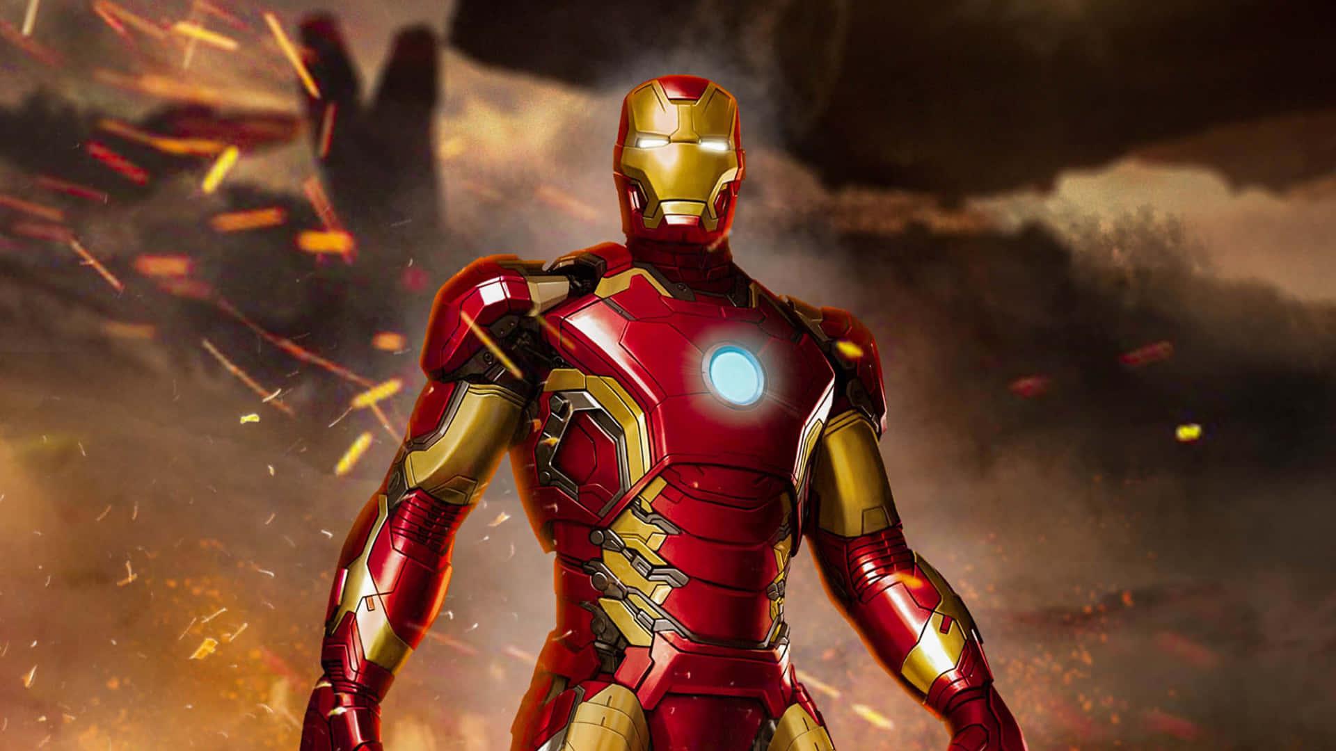 Iron Man Fire Aesthetic Picture