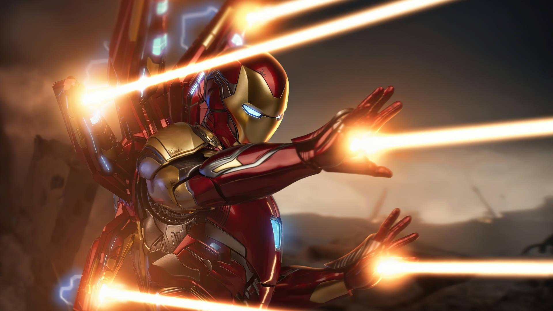 Iron Man Full HD Blasters — 1920x1080 wallpaper