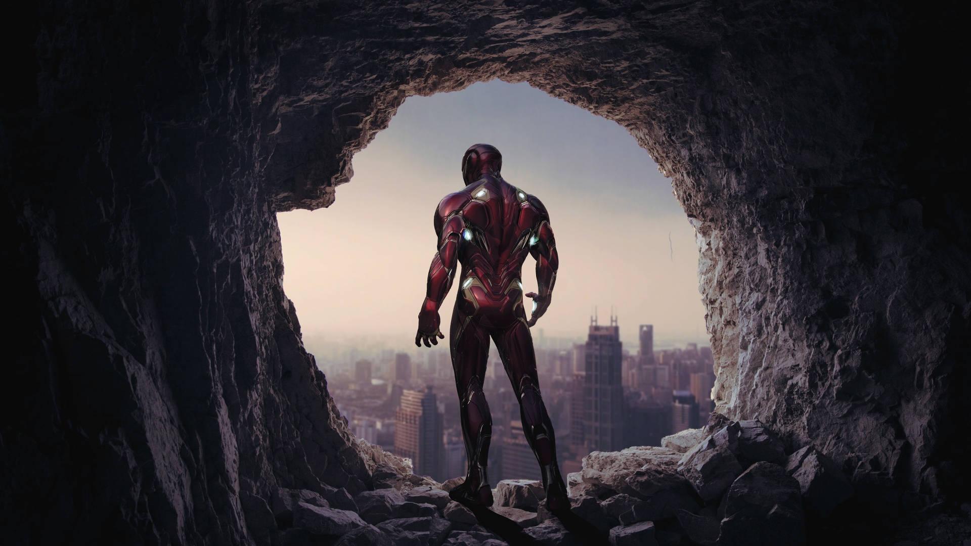Iron Man Full HD Cave — 1920x1080 wallpaper