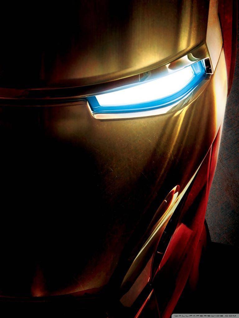 Iron Man Full HD Close-Up — 768x1024 wallpaper