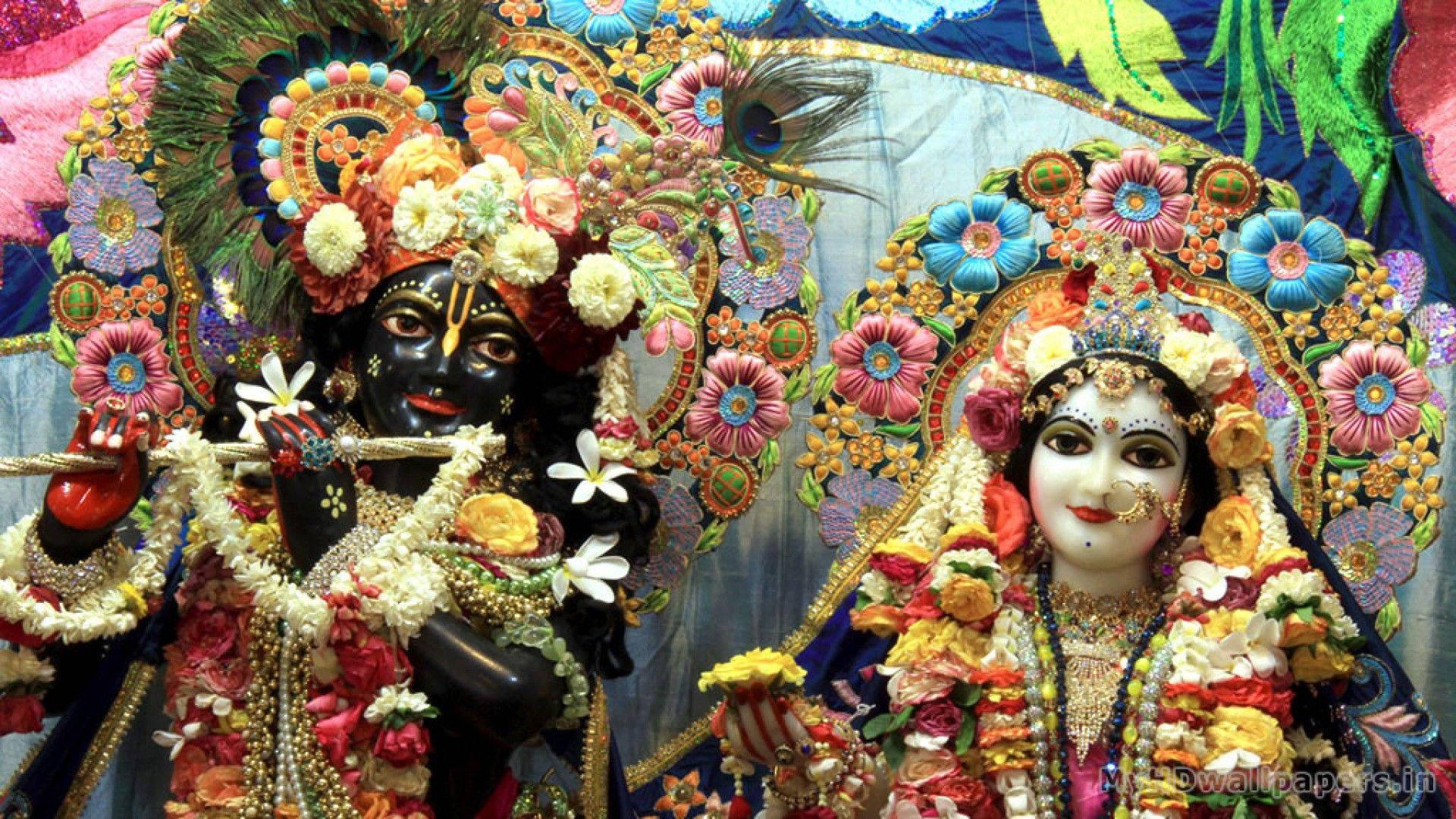 ISKCON Statue Of Lord Krishna And Radha Rani — 1920x1080 wallpaper