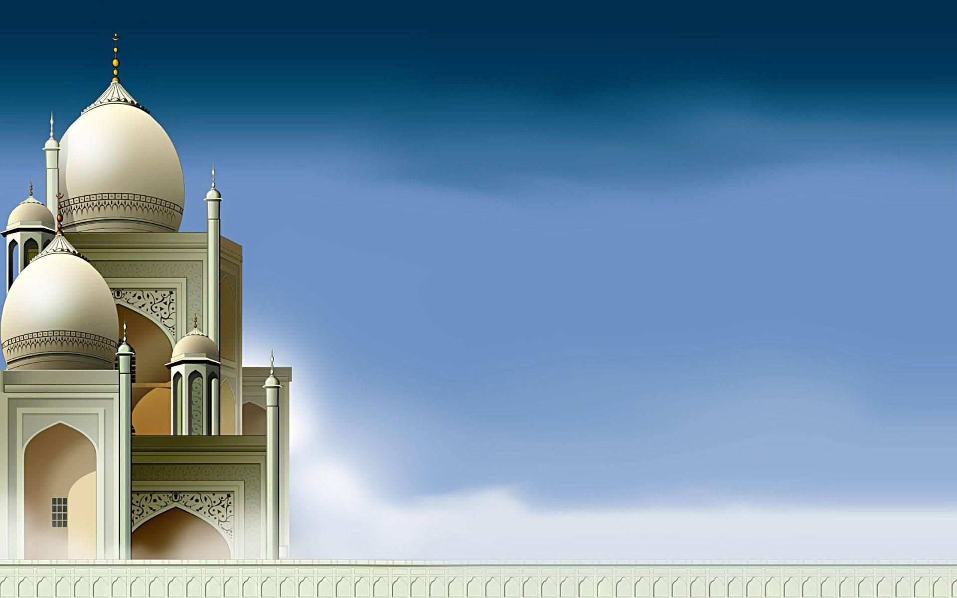 Islamic Mosque with a Gleaming Dome — 1920x1200 wallpaper