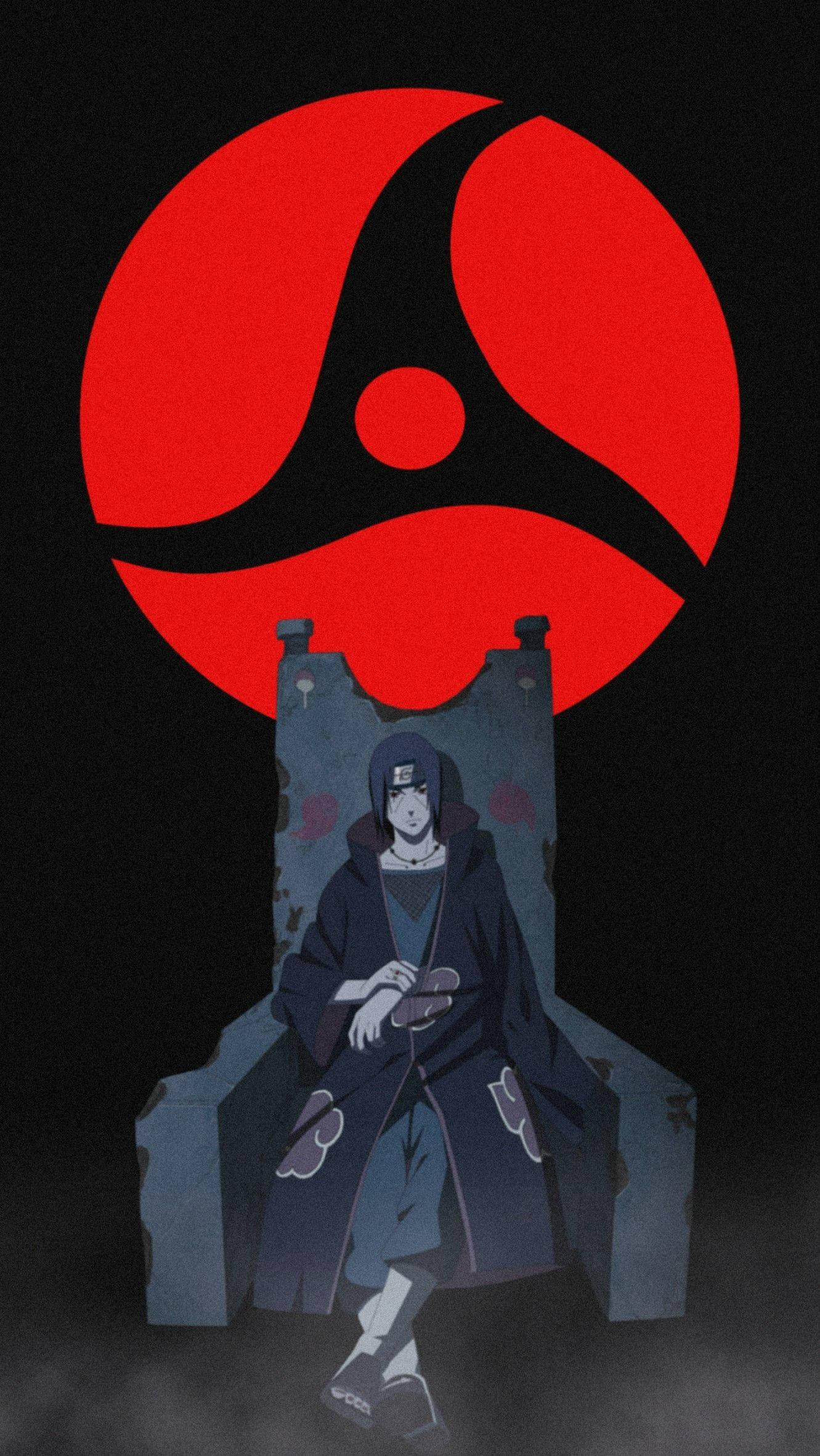 Itachi Phone Black Throne — 1331x2363 wallpaper
