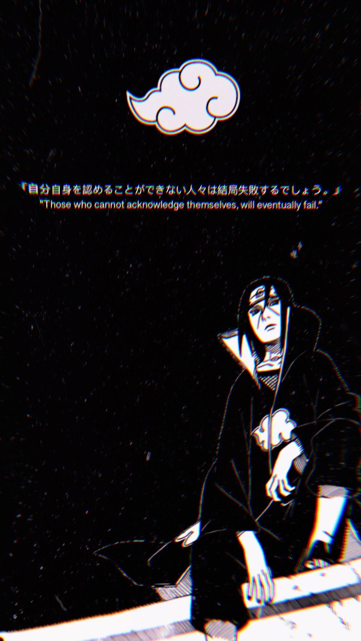 Itachi Phone Gothic Manga Anime Character — 1200x2133 wallpaper