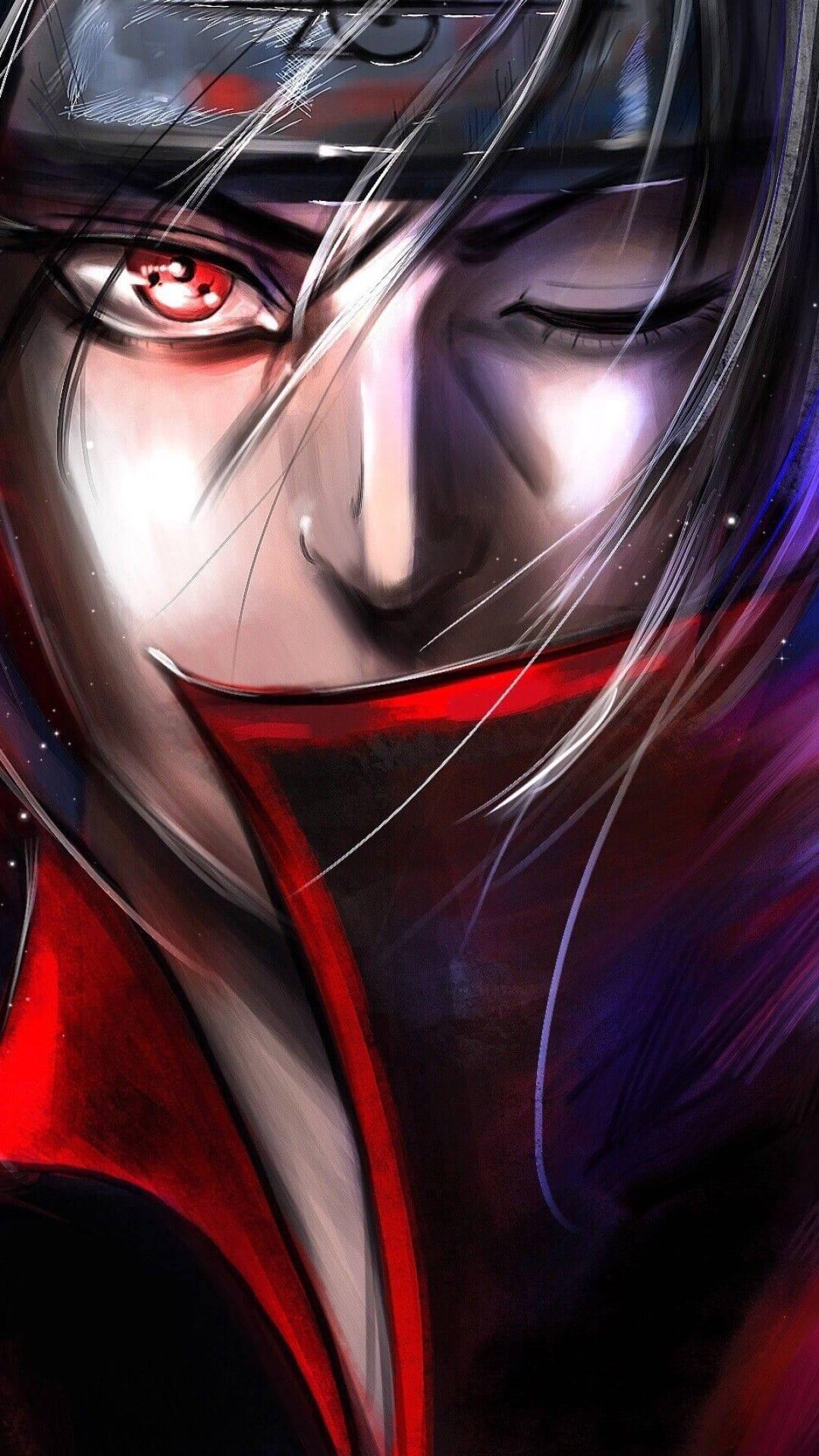 Itachi Phone Sharingan Painting — 1080x1920 wallpaper