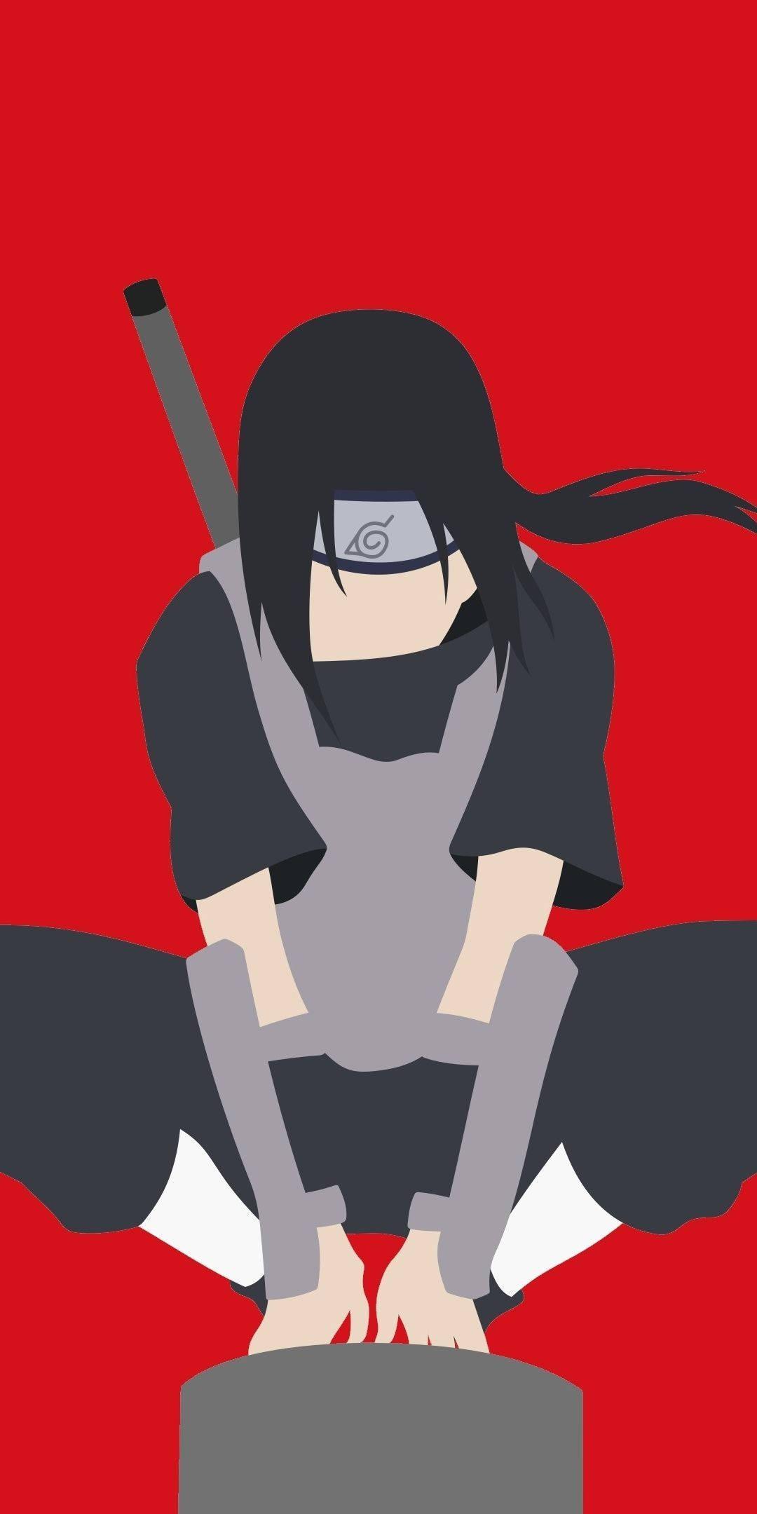 Itachi Phone Vector Soldier Warrior — 1080x2160 wallpaper