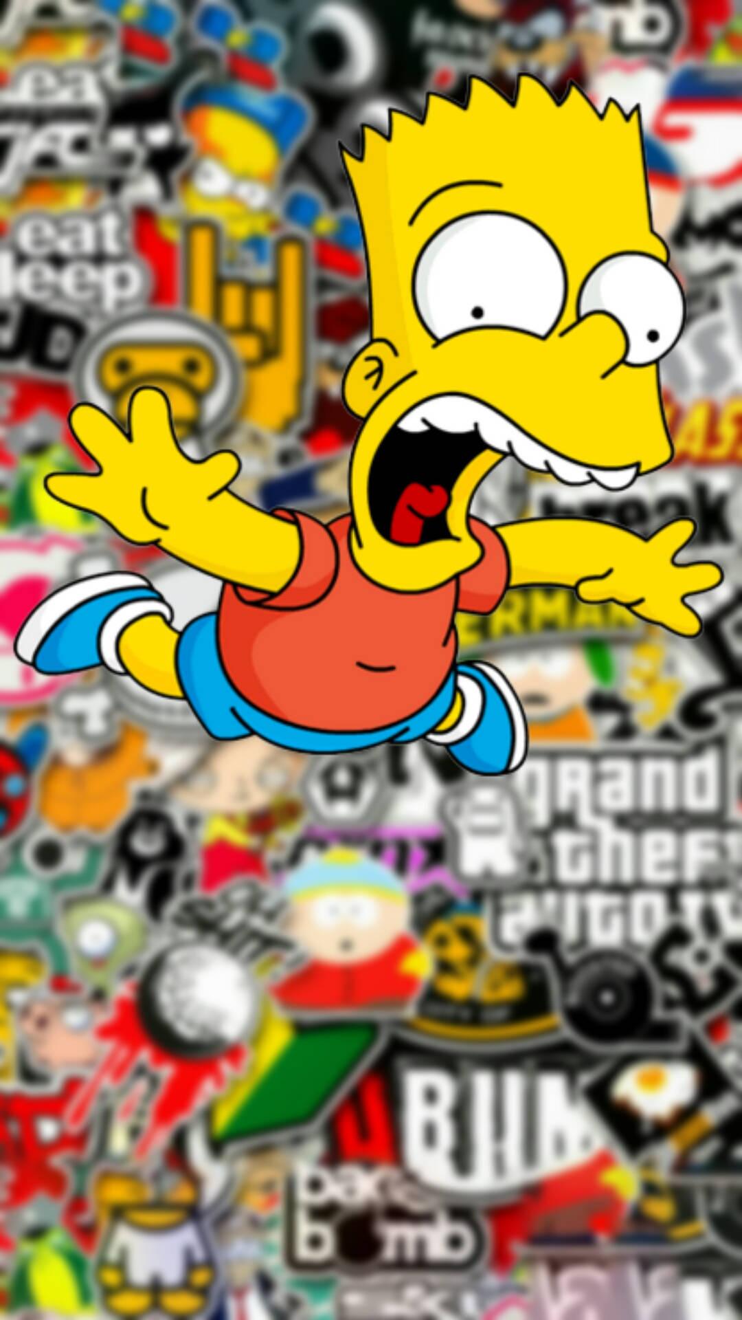 It's Bart Simpson...What's Up? — 1080x1920 wallpaper