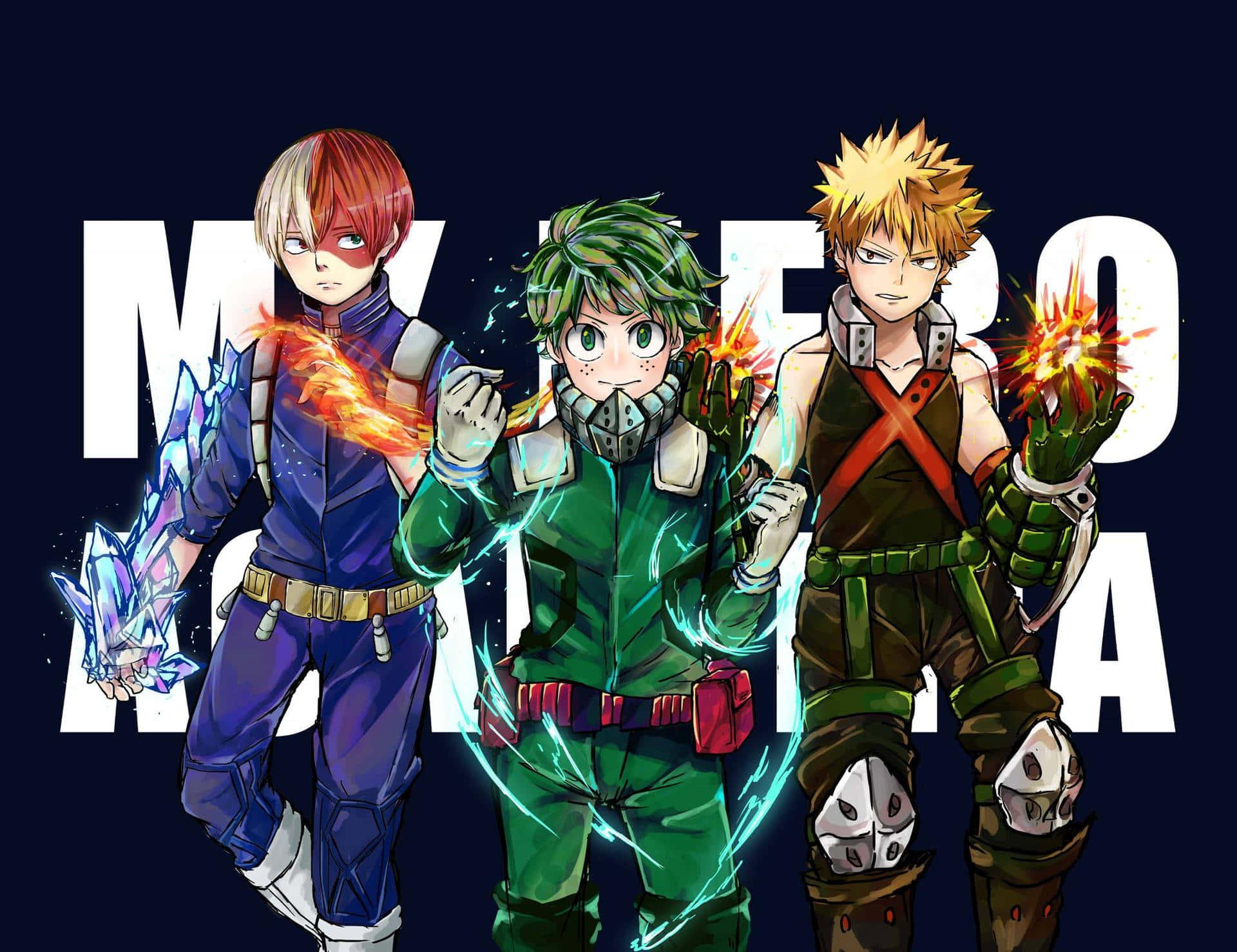 Izuku Midoriya takes center stage in the chaotic clash of heroes — 1920x1478 wallpaper