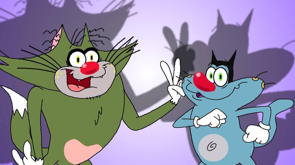 Jack And Oggy And The Cockroaches Fanart — 1192x670 wallpaper