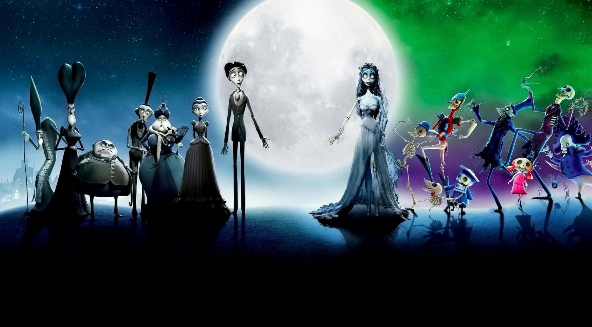 Jack Skellington takes Halloween Town through Christmas — 1920x1062 wallpaper