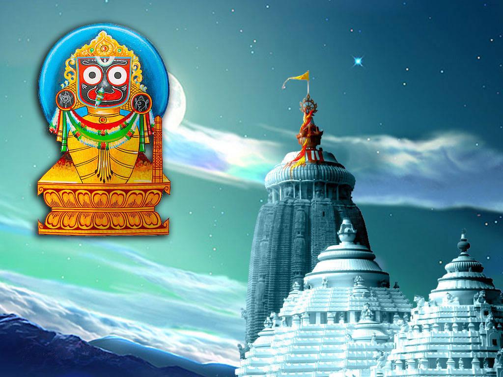 Jagannath In Gold Outfit — 1024x768 wallpaper