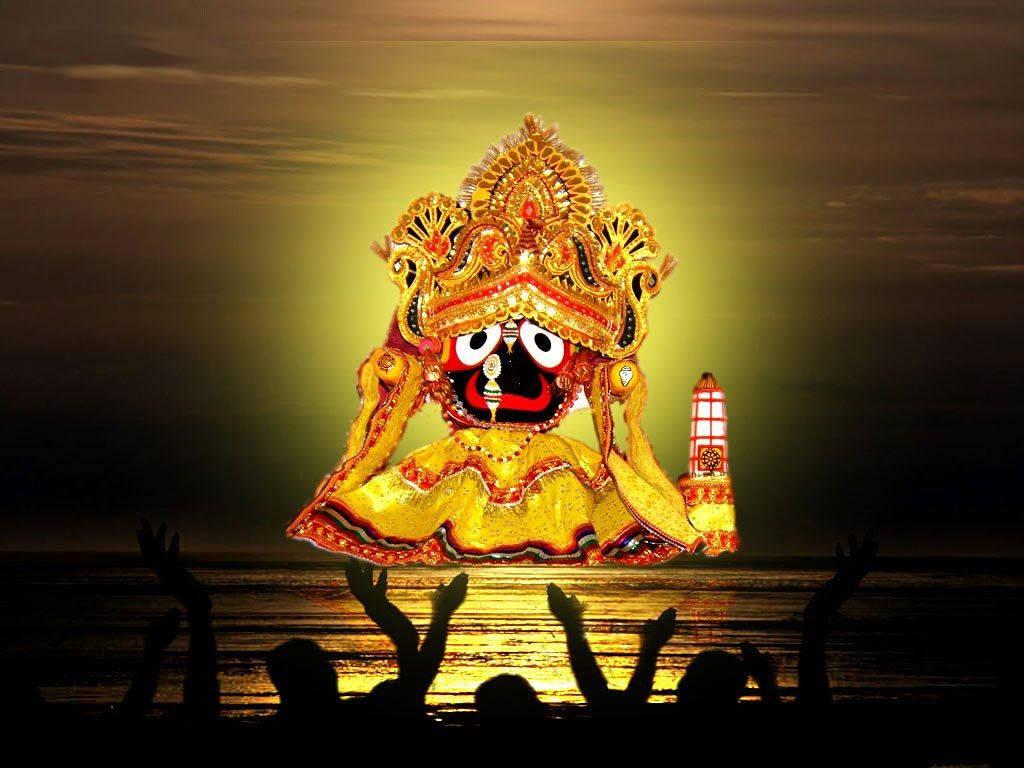 Jagannath In Golden Dress — 1024x768 wallpaper