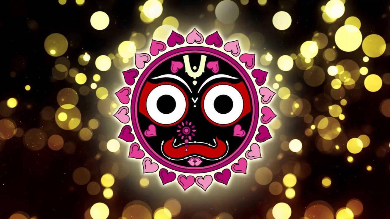 Jagannath Mask With Hearts — 1280x720 wallpaper
