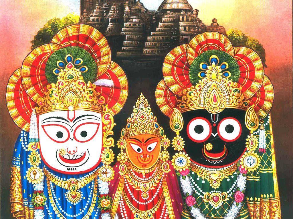 Jagannath Wearing Gold Ornaments — 1024x768 wallpaper