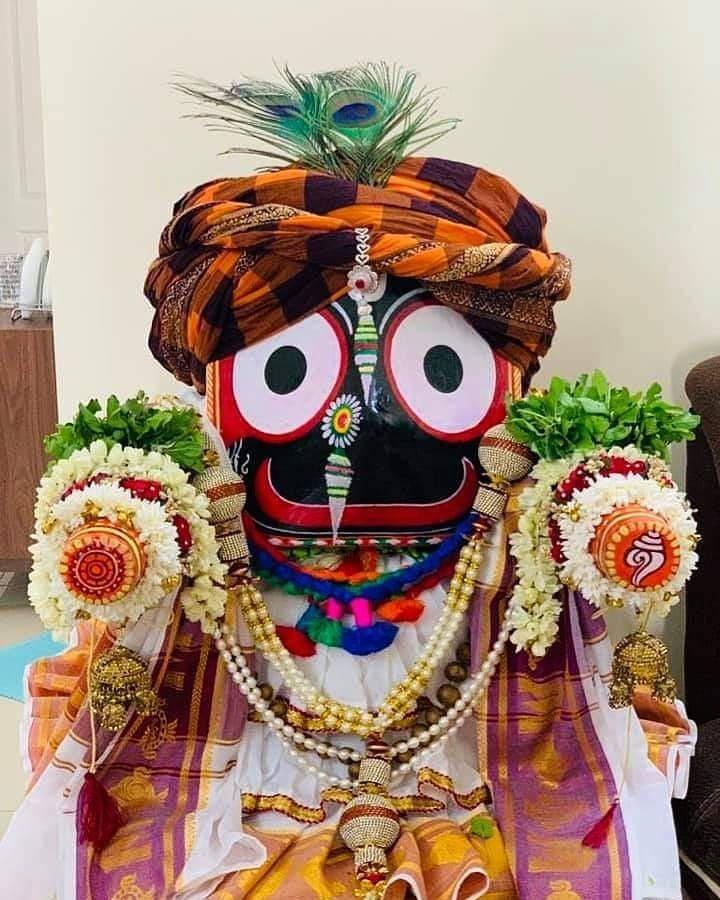 Jagannath With Checkered Turban — 720x900 wallpaper