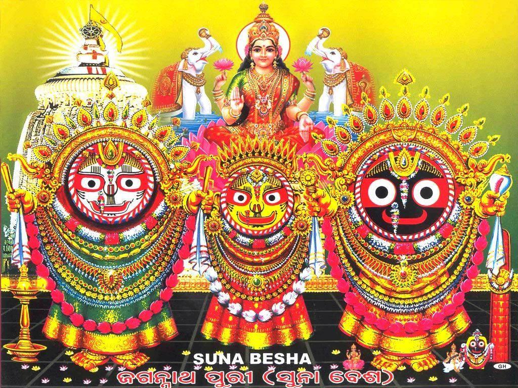 Jagannath With Hindu Deities — 1024x768 wallpaper