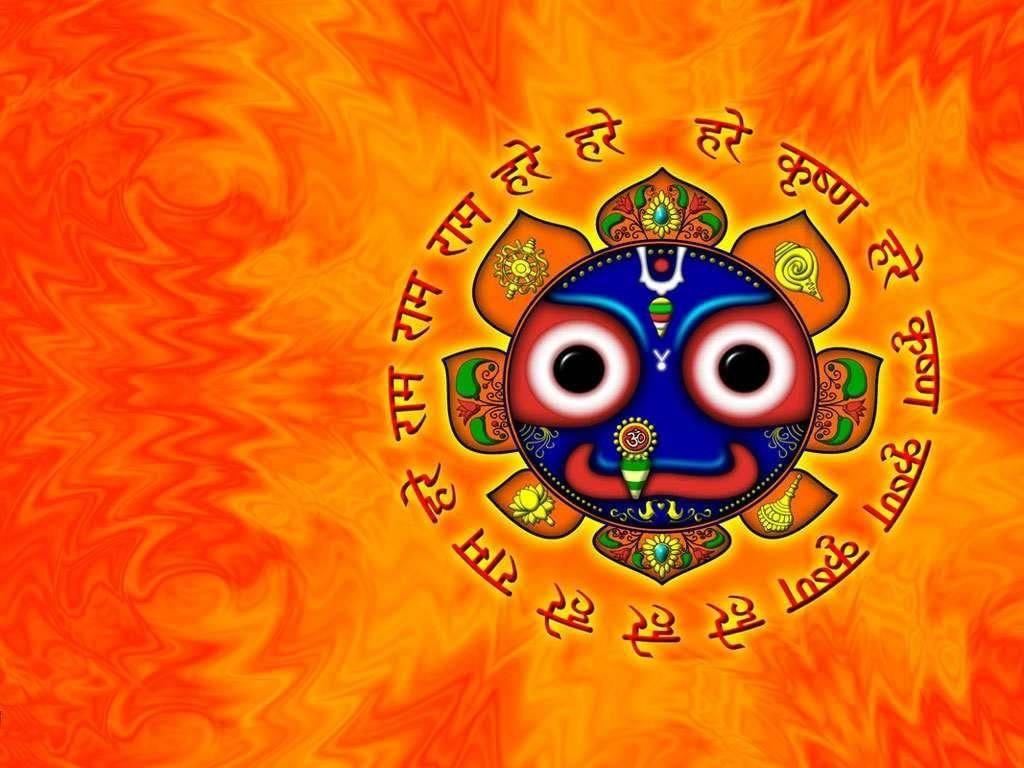 Jagannath With Hindu Texts — 1024x768 wallpaper