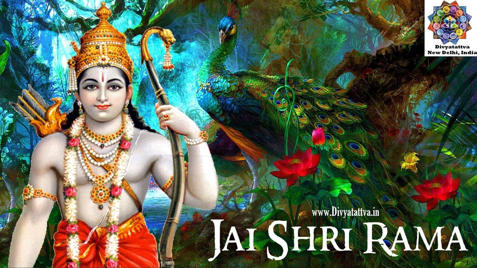 Jai Shree Ram HD Peacock