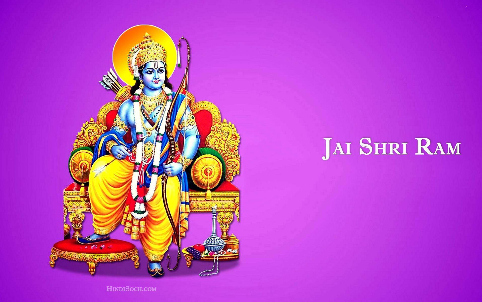 Jai Shree Ram HD Purple