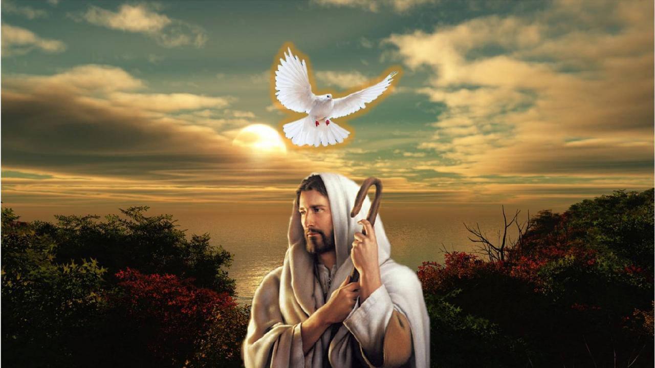 Jesus and The Good Shepherd — 1280x719 wallpaper