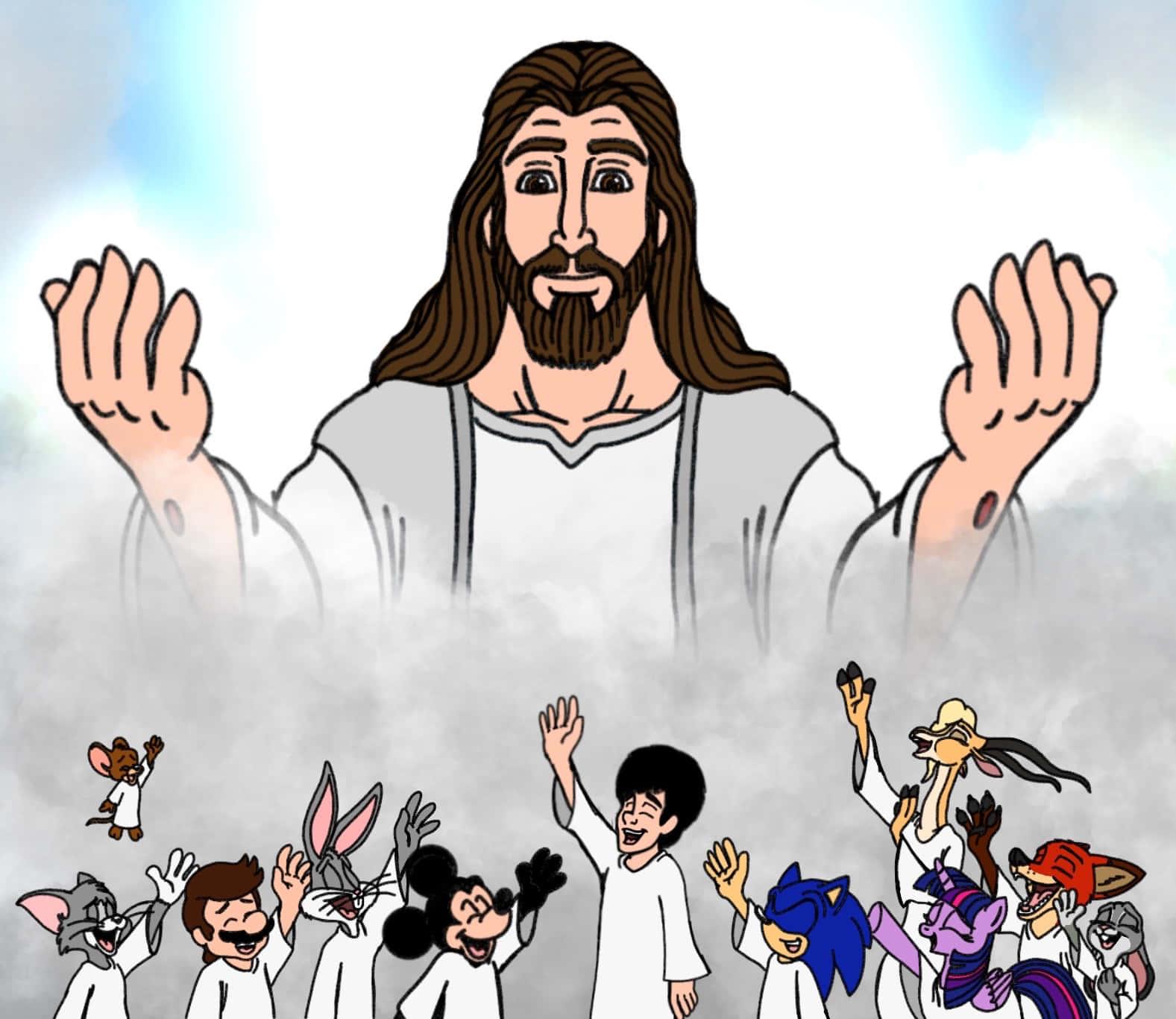 Jesus Christ Cartoon Picture — 1577x1366 wallpaper