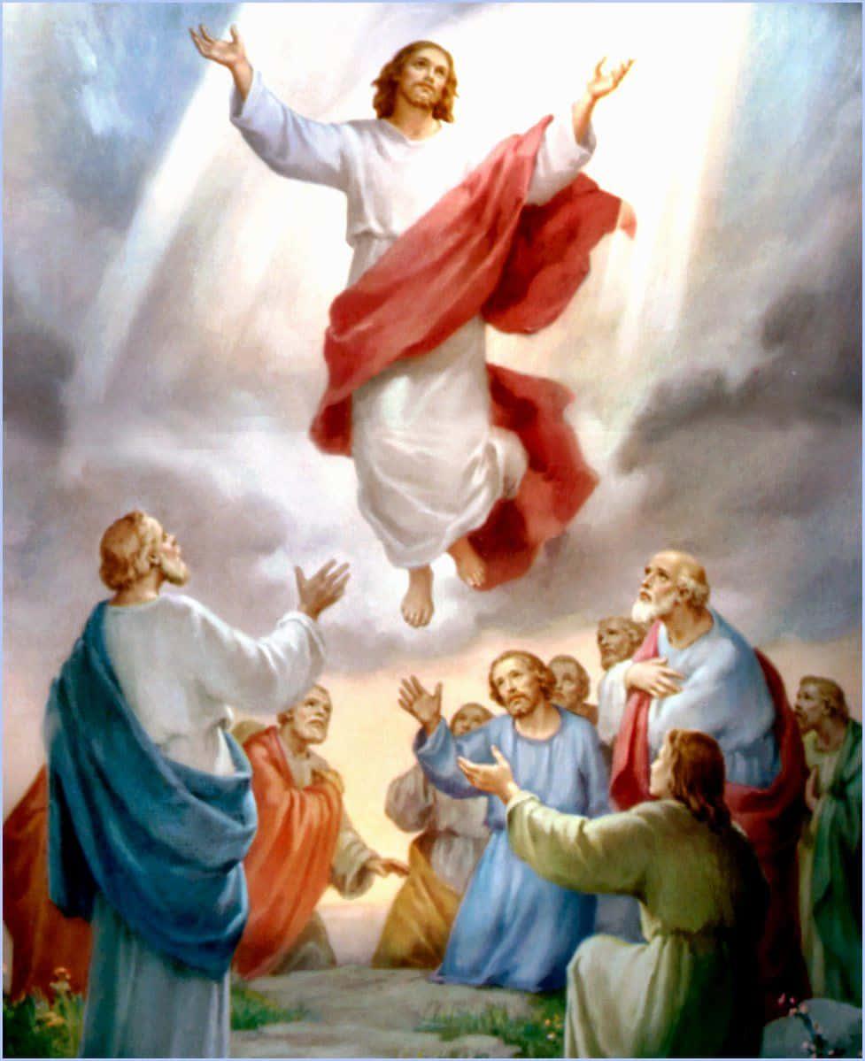 Jesus Christ Glorious Mystery Scene Picture — 977x1199 wallpaper
