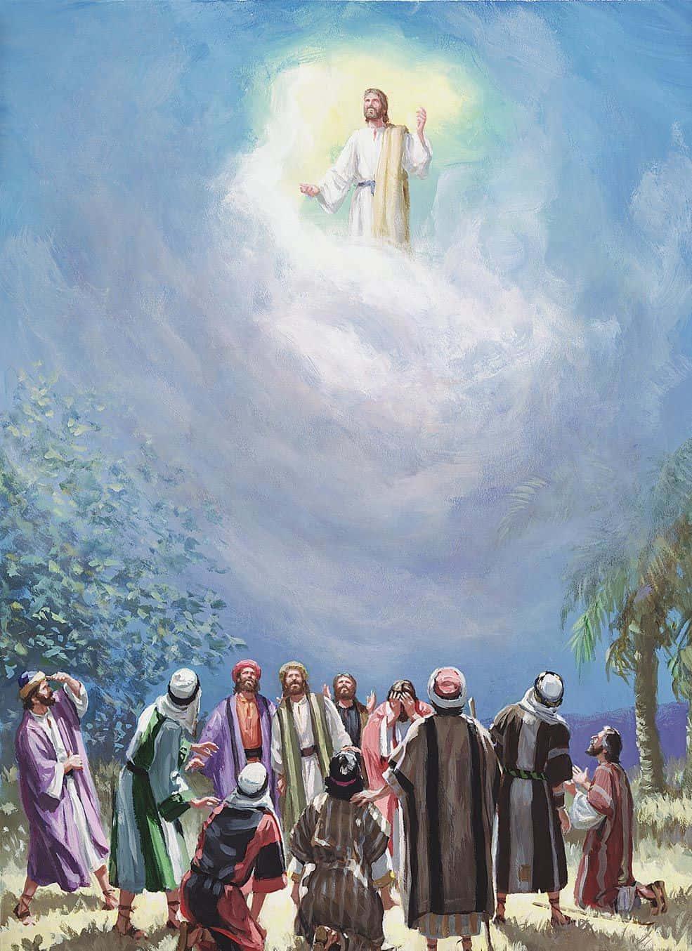 Jesus Christ Going To Heaven Picture — 985x1354 wallpaper