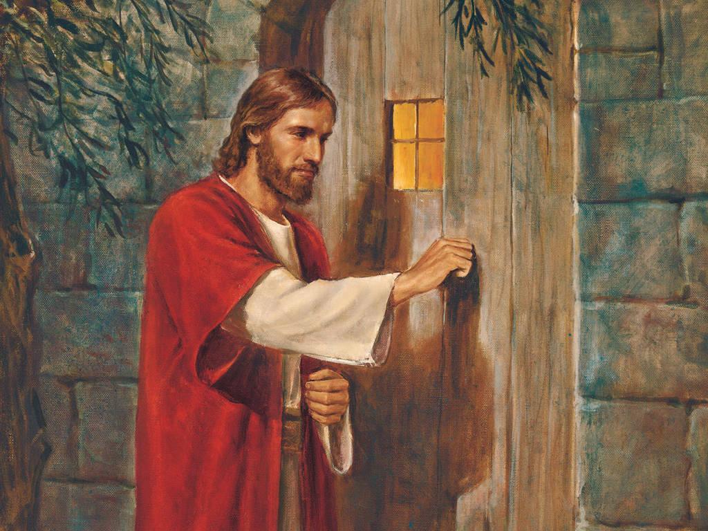 Jesus Christ Inviting Himself into Our Heart — 1024x768 wallpaper