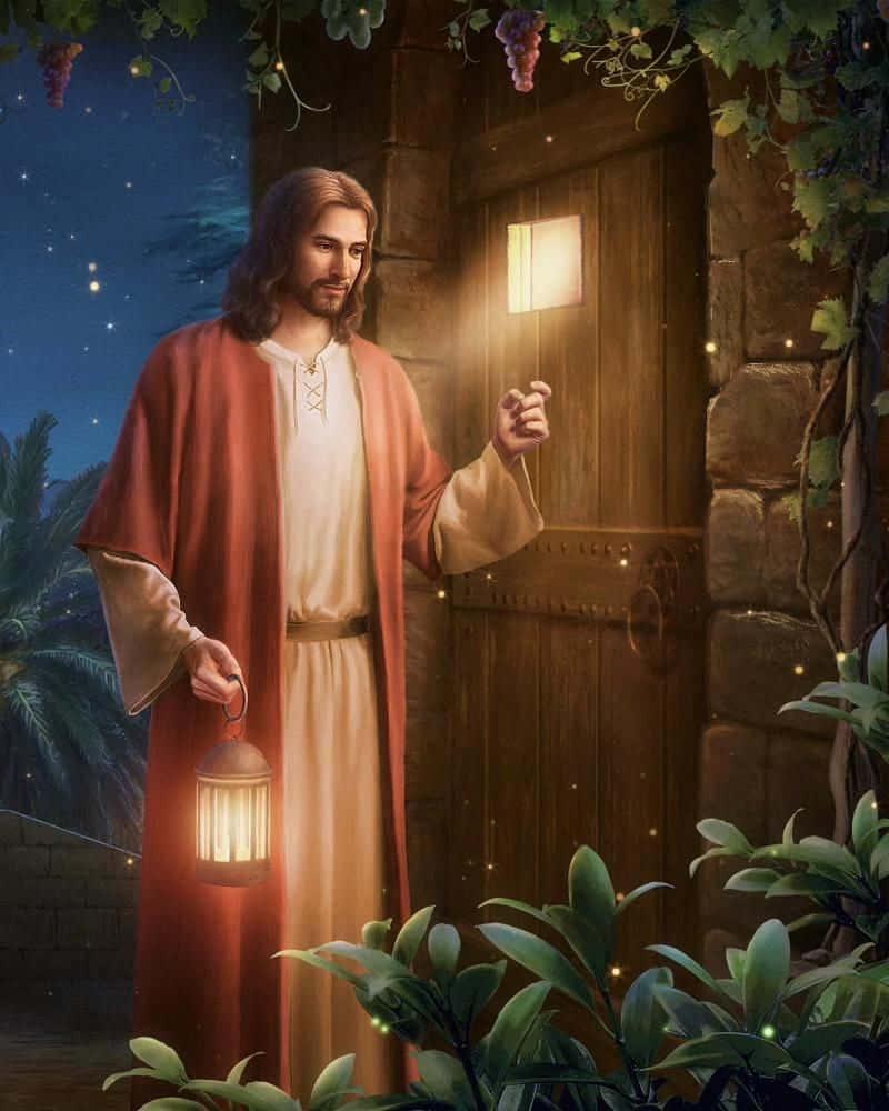 Jesus Christ Knocking On A Door Picture — 800x1000 wallpaper
