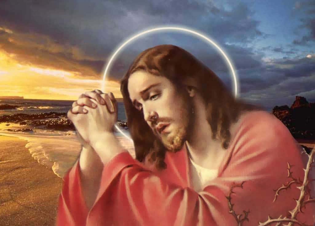 Jesus Christ Praying At The Beach Picture — 1024x737 wallpaper