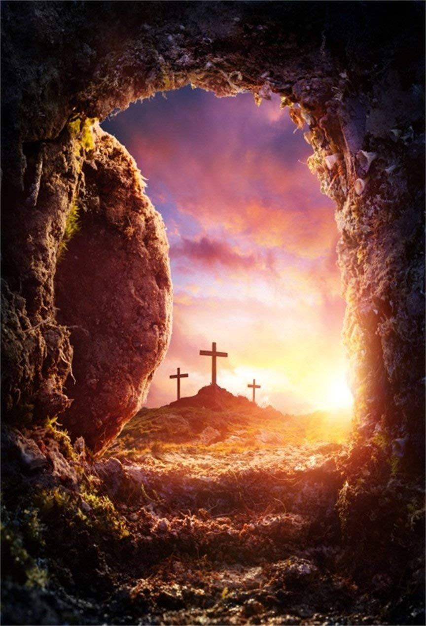 Jesus gazing up to Heaven — 864x1270 wallpaper