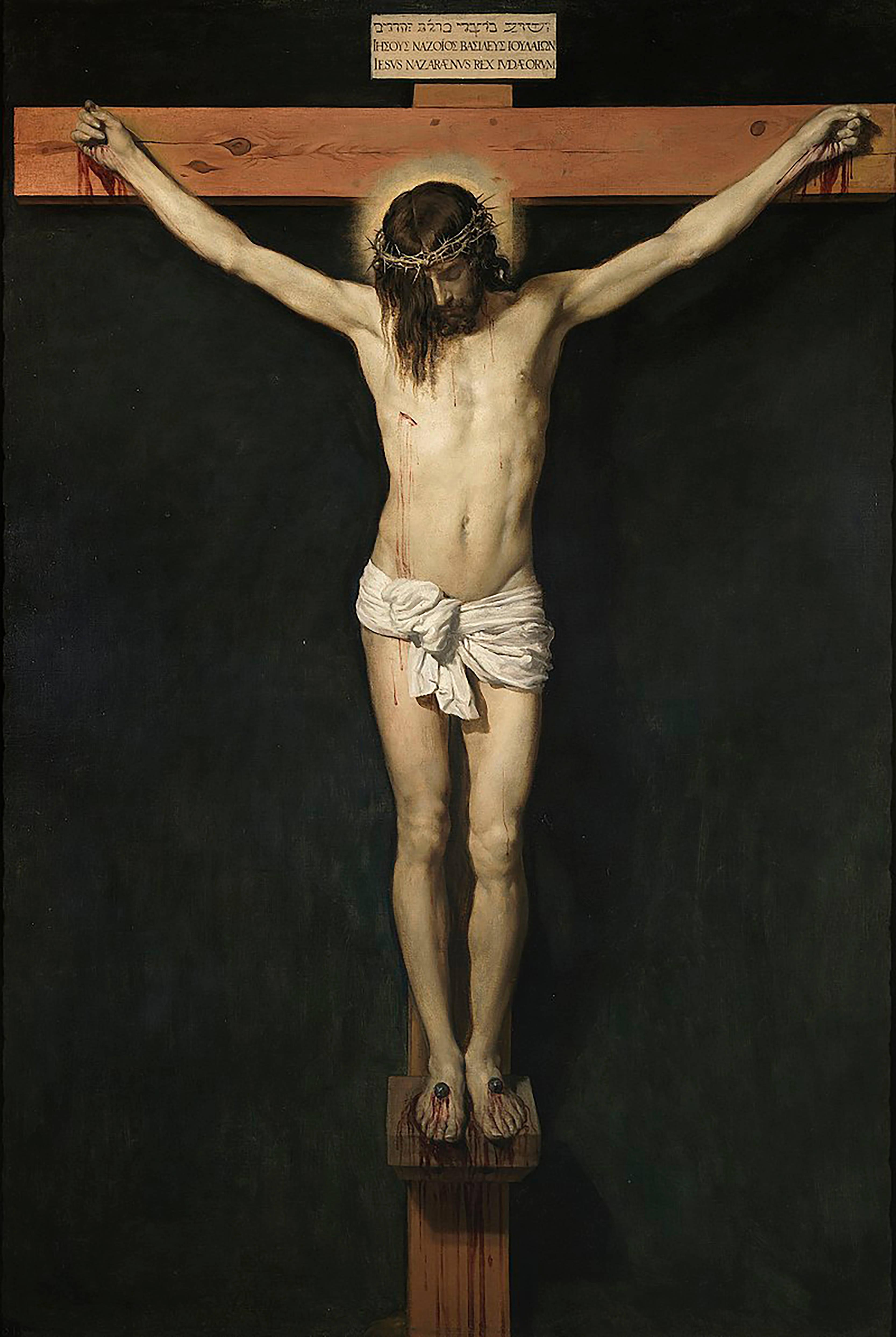 Jesus Nailed On Wooden Christian Cross — 3333x4971 wallpaper