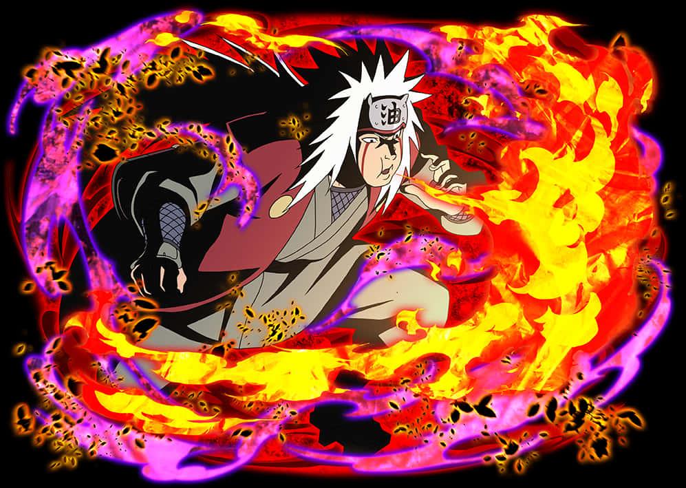 Jiraiya Fire Technique Anime Art — 997x709 wallpaper