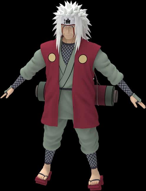 Jiraiya Naruto Character Render — 496x648 wallpaper