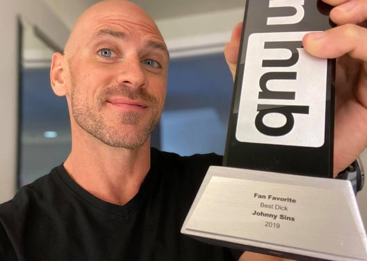Johnny Sins With Award — 1284x912 wallpaper