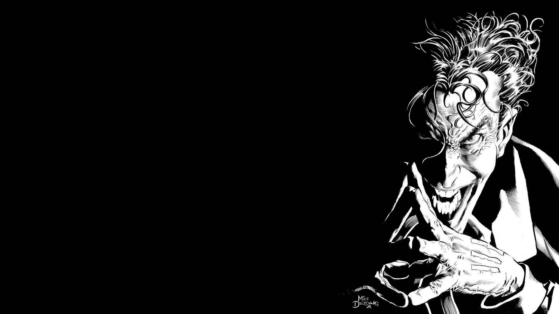 Joker Black And White — 1920x1080 wallpaper