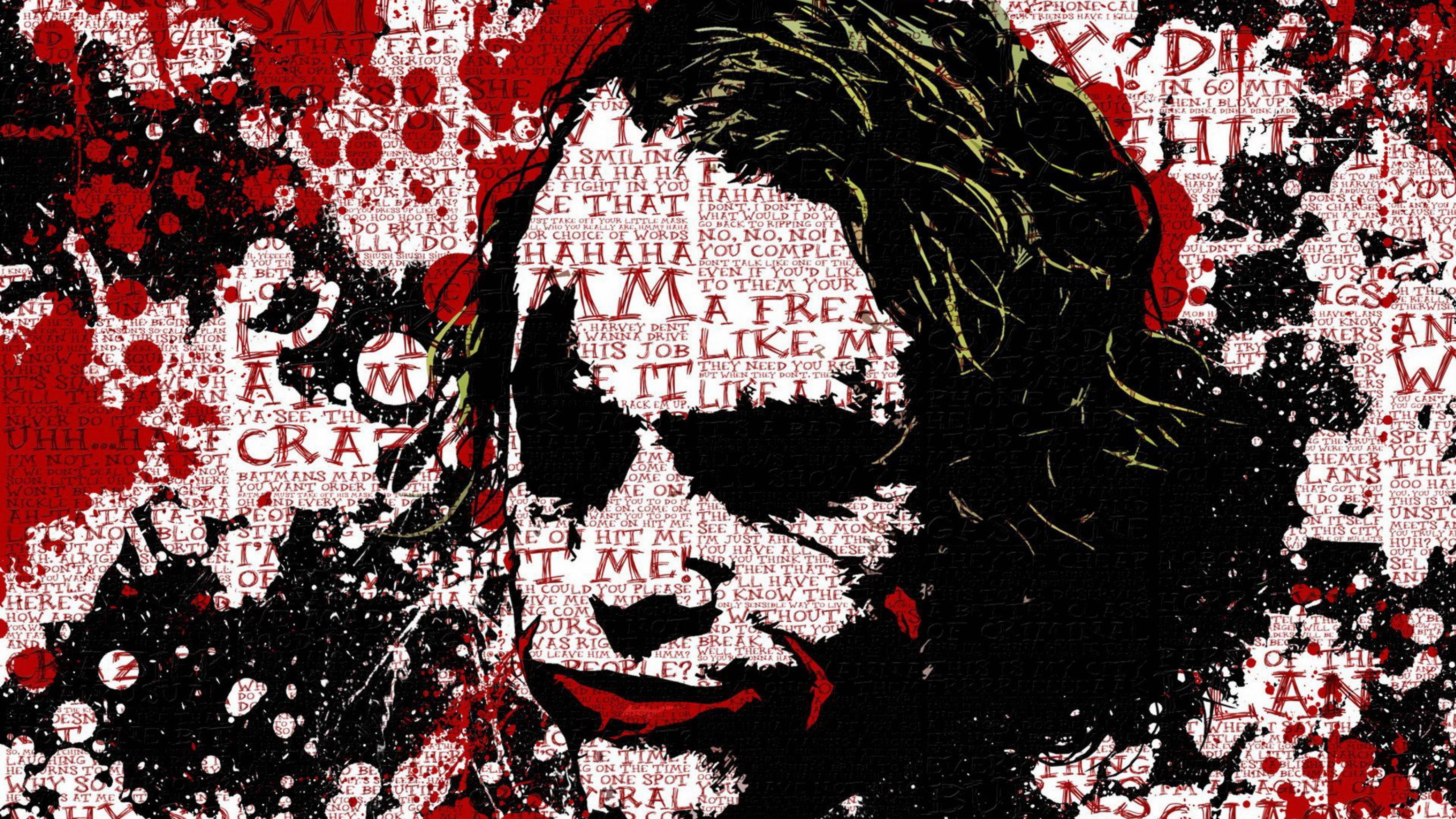 Joker Ledger Abstract Portrait — 5120x2880 wallpaper
