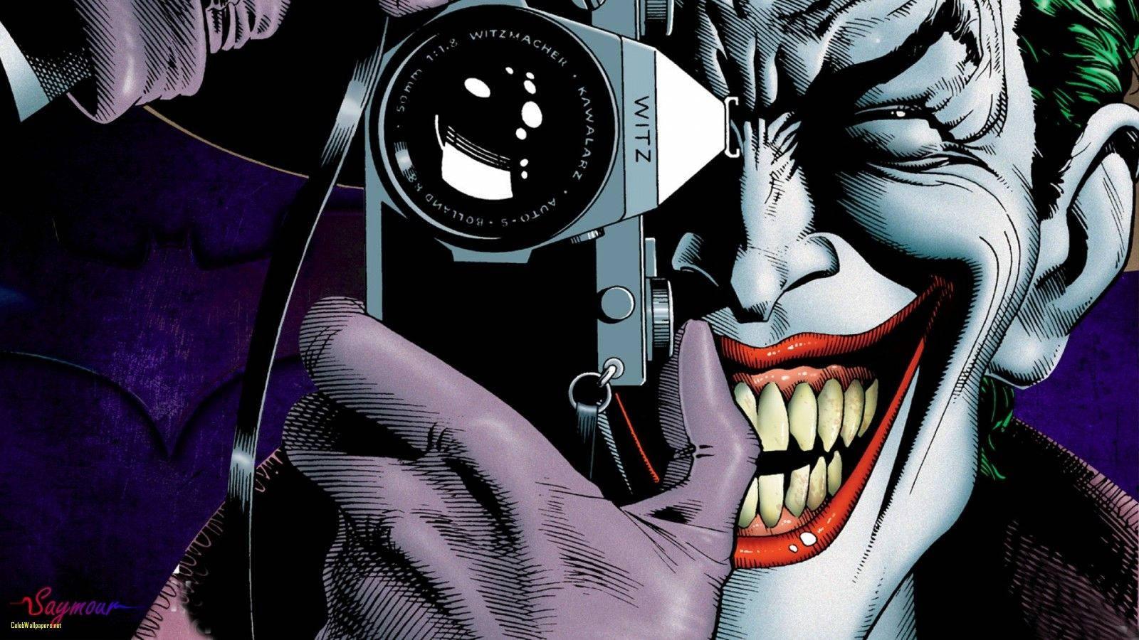 Joker With A Camera — 1600x900 wallpaper