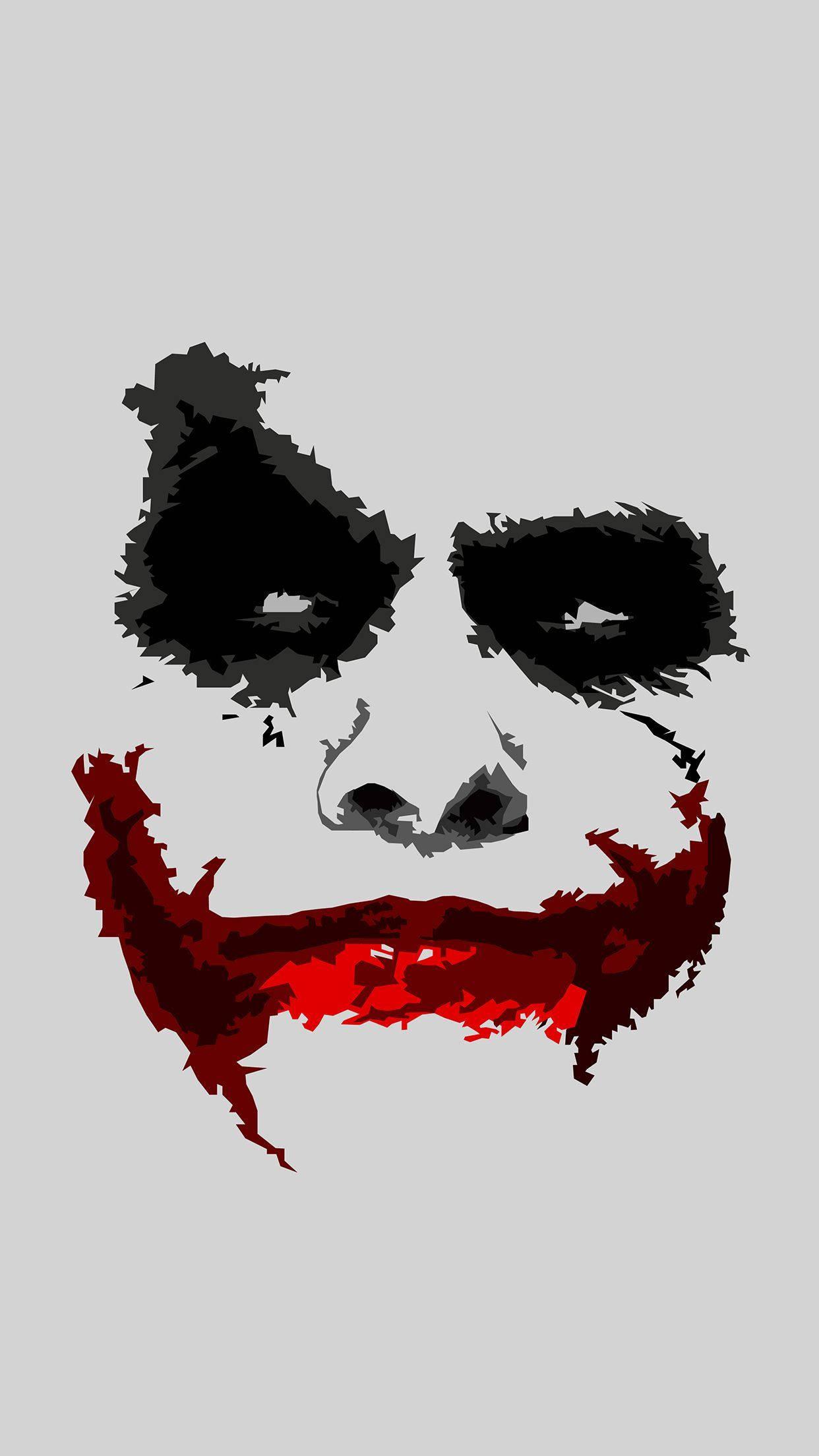 Joker's Face Paint — 1242x2208 wallpaper
